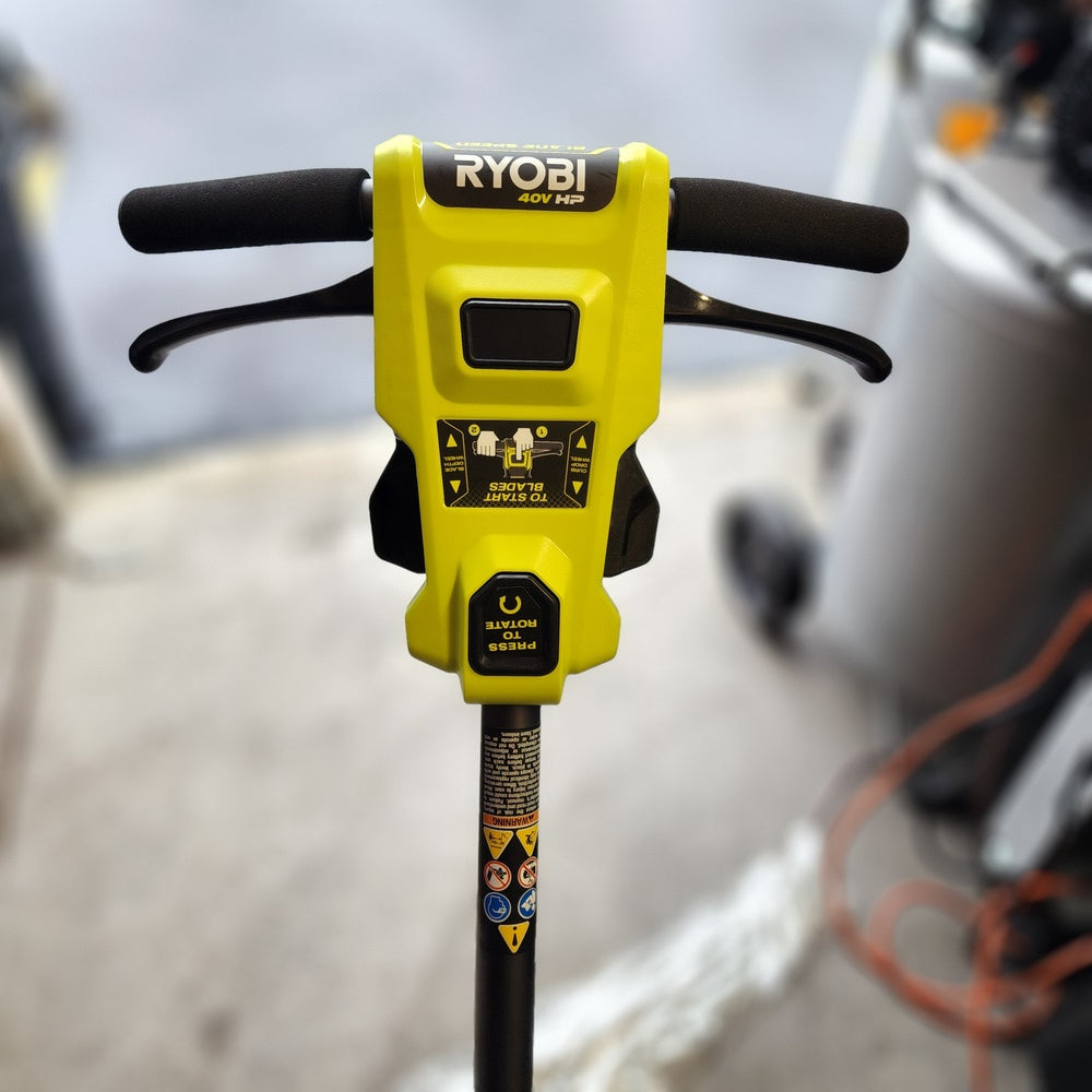 40V HP Brushless 9 in. Cordless Edger with 4.0 Ah Battery and Charger (RY40760VNM) 40V HP Brushless 9 in. Cordless Edger with 4.0 Ah Battery and Charger (RY40760VNM)